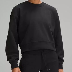 Lululemon Perfectly Oversized Cropped Crew French Terry Size 8